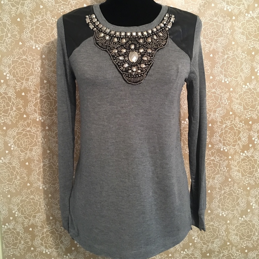 Embellished Kensie long sleeve top